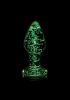 Anal Toys | Ouch! Glow In The Dark Glass Butt Plug Anal Toys Anal Toys