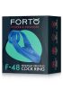 Couples | Forto F-48 – Perineum Vibrating Double Cock Ring Couples Blue or Black