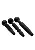 Fetish & Bondage | Dark Rods 3 Piece Silicone Penis Plug Set Fetish & Bondage Black