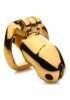 Fetish & Bondage | Midas 18K Gold-Plated Locking Chastity Cage Fetish & Bondage Fetish & Bondage