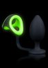 Fetish & Bondage | Ouch! Glow In The Dark Butt Plug With Cock Ring And Ball Strap Fetish & Bondage Fetish & Bondage