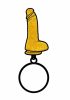 Gifts & Games | Gold Glitter Dildo Keychain Gifts & Games Gifts & Games