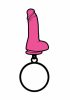 Gifts & Games | Pink Dildo Keychain Gifts & Games Gifts & Games