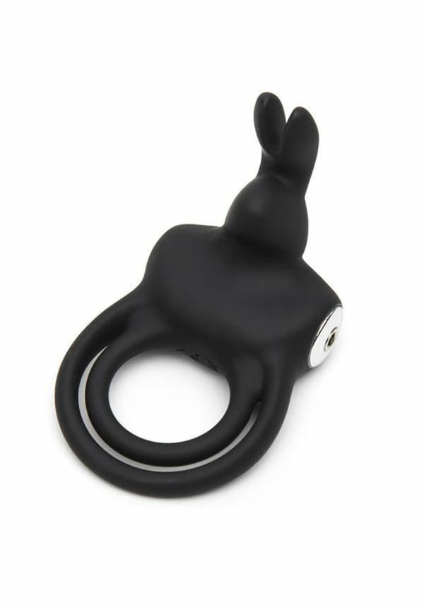 Couples | Happy Rabbit Couples Stimulating Rechargeable Rabbit Love Ring Couples Black