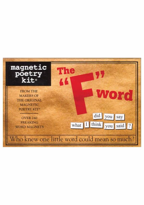 Couples | Magnetic Poetry Kit – The "F" Word Edition Couples Couples