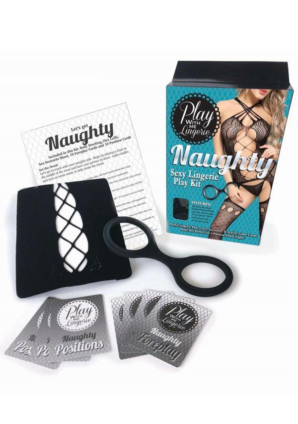 Couples | Play With Me Naughty Sexy Lingerie Play Kit Couples Black