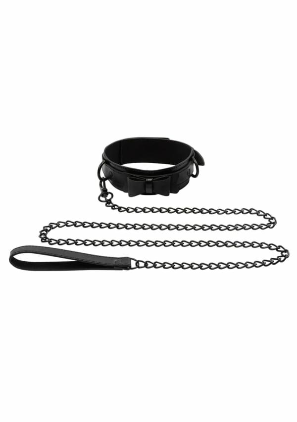 Fetish & Bondage | Bow Tie Collar And Leash Fetish & Bondage Black