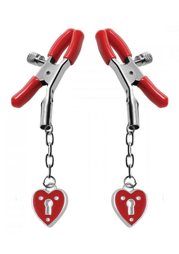 Fetish & Bondage | Captive Heart Padlock Nipple Clamps Fetish & Bondage Fetish & Bondage