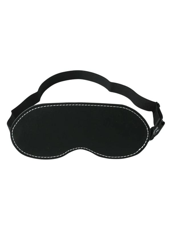 Fetish & Bondage | Edge Leather Blindfold Fetish & Bondage Black