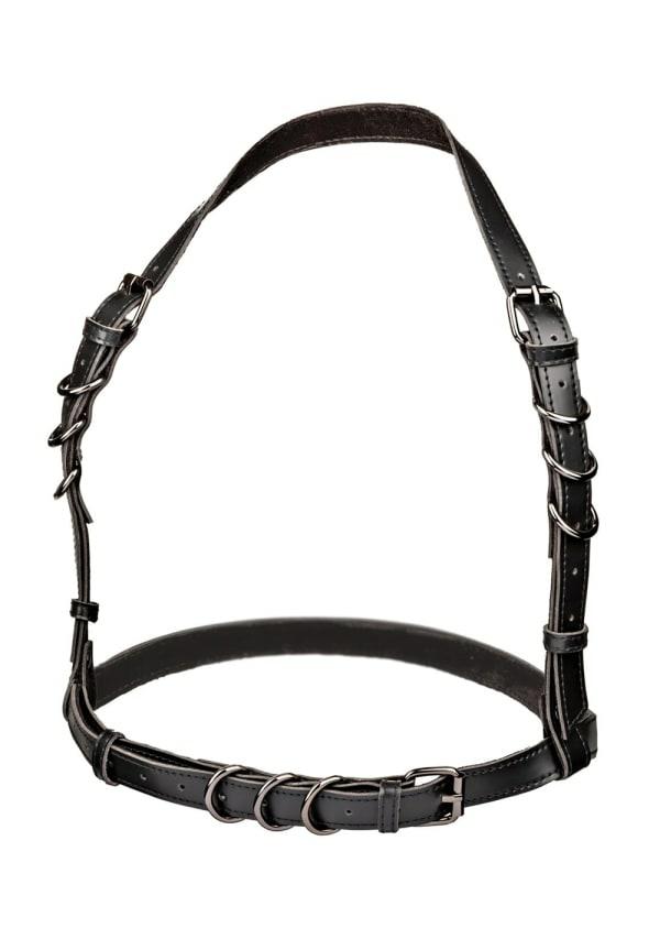 Fetish & Bondage | Euphoria Collection Halter Buckle Harness – Plus Size Fetish & Bondage Black