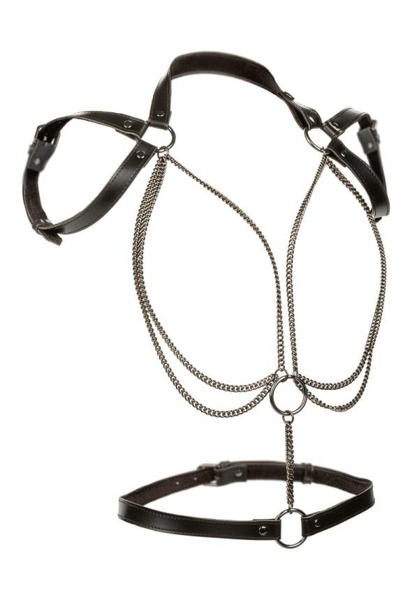 Fetish & Bondage | Euphoria Collection Multi-Chain Halter Fetish & Bondage Black