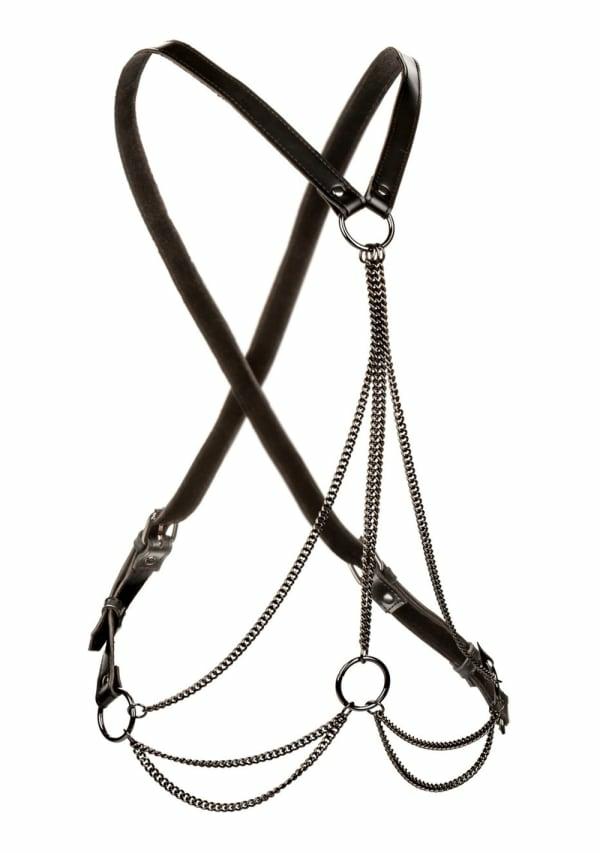 Fetish & Bondage | Euphoria Collection Multi-Chain Harness – Plus Size Fetish & Bondage Black