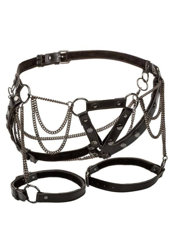 Fetish & Bondage | Euphoria Collection Thigh Harness With Chains – Plus Size Fetish & Bondage Black