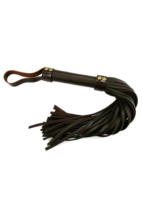 Fetish & Bondage | H-Style Leather Flogger Fetish & Bondage Black