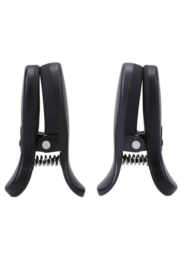 Fetish & Bondage | Merci – Vibro Grippers – Wireless Vibrating Nipple Clamps With Rechargeable Case Fetish & Bondage Black