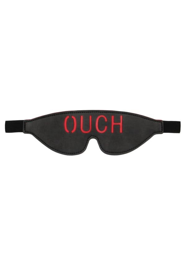 Fetish & Bondage | Ouch! Bonded Leather Eye-Mask With Elastic Straps Fetish & Bondage Black