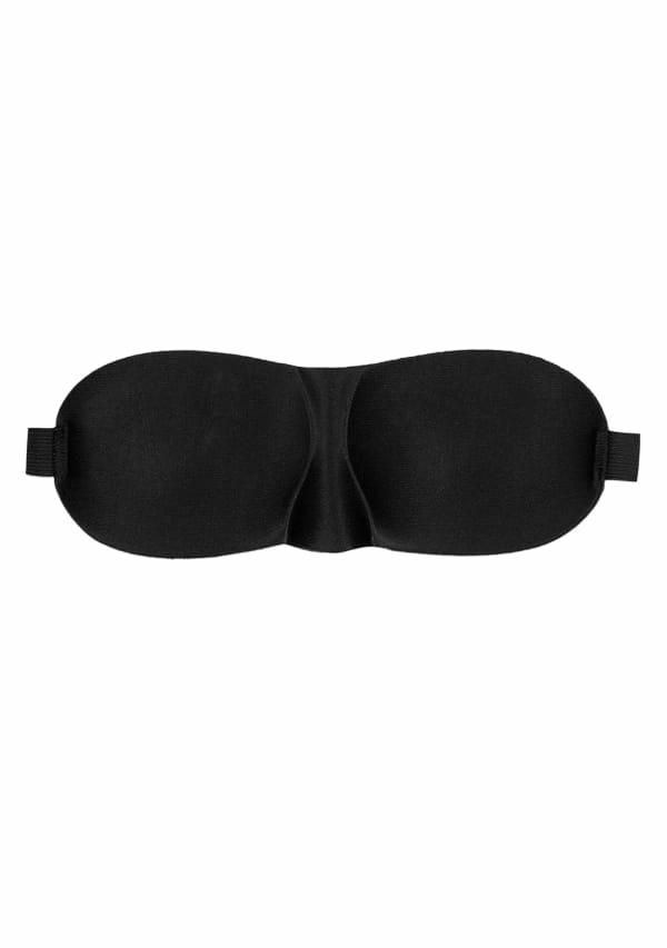 Fetish & Bondage | Ouch! Satin Curvy Eye Mask With Elastic Straps Fetish & Bondage Black