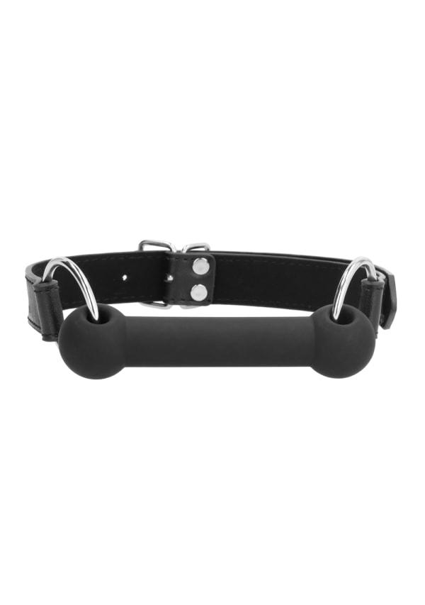 Fetish & Bondage | Ouch! Silicone Bit Gag With Adjustable Bonded Leather Straps Fetish & Bondage Black