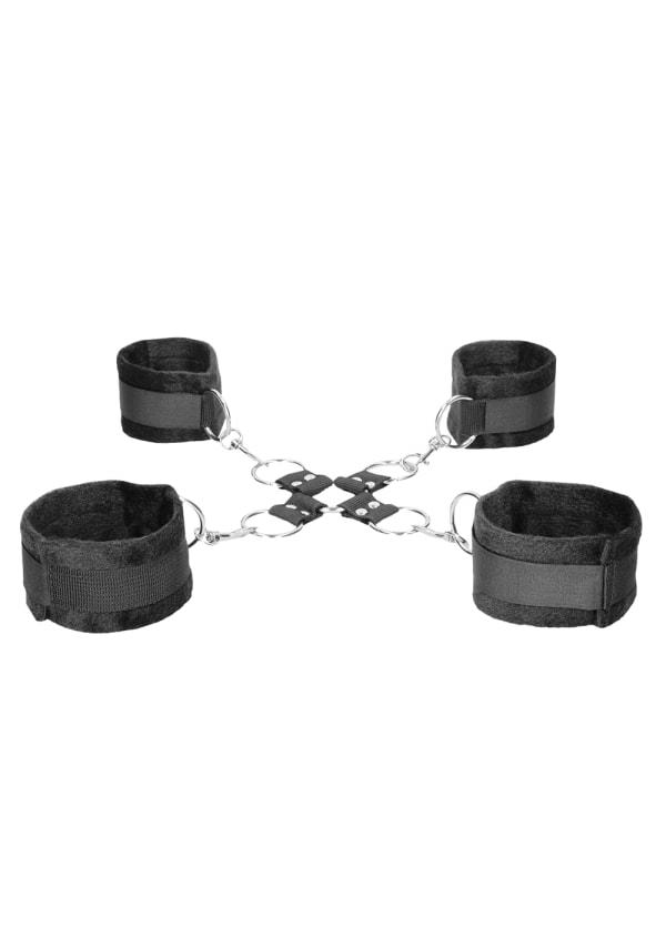 Fetish & Bondage | Ouch! Velcro Hogtie With Hand And Ankle Cuffs Fetish & Bondage Black