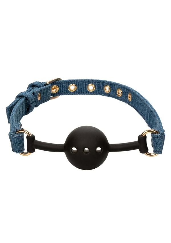 Fetish & Bondage | Ride ‘Em Premium Denim Collection Ball Gag Fetish & Bondage Blue / Black