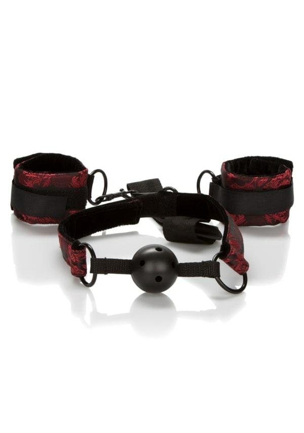 Fetish & Bondage | Scandal Breathable Ball Gag With Cuffs Fetish & Bondage Black