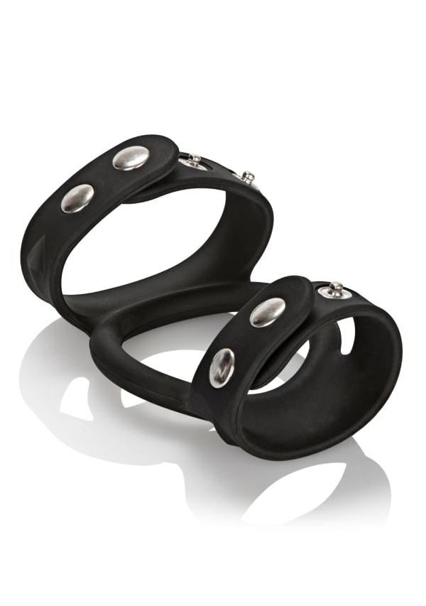 Fetish & Bondage | Silicone Tri-Snap Cage Fetish & Bondage Black