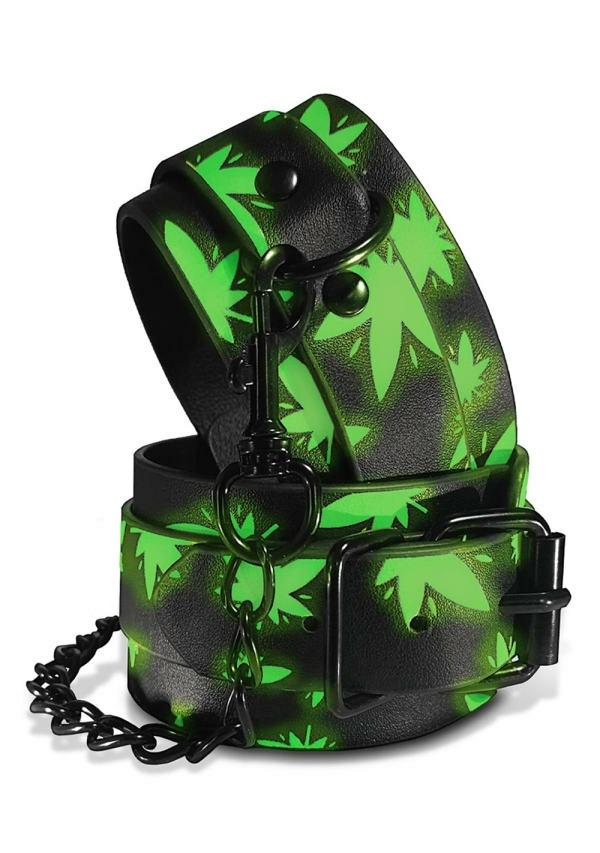 Fetish & Bondage | Stoner Vibes Chronic Collection Glow In The Dark Ankle Cuffs Fetish & Bondage Fetish & Bondage