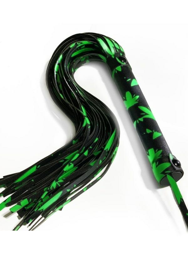 Fetish & Bondage | Stoner Vibes Chronic Collection Glow In The Dark Flogger Fetish & Bondage Fetish & Bondage