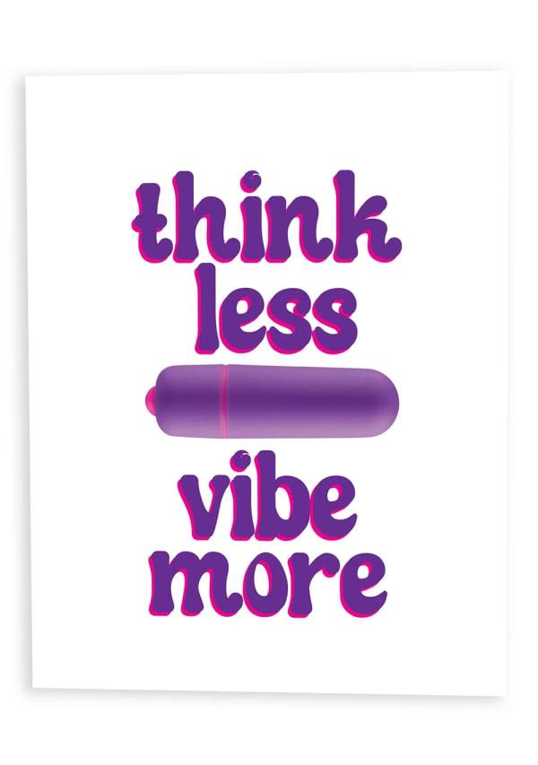 Gifts & Games | Naughtyvibes Greeting Card – Think Less Vibe More Gifts & Games Gifts & Games