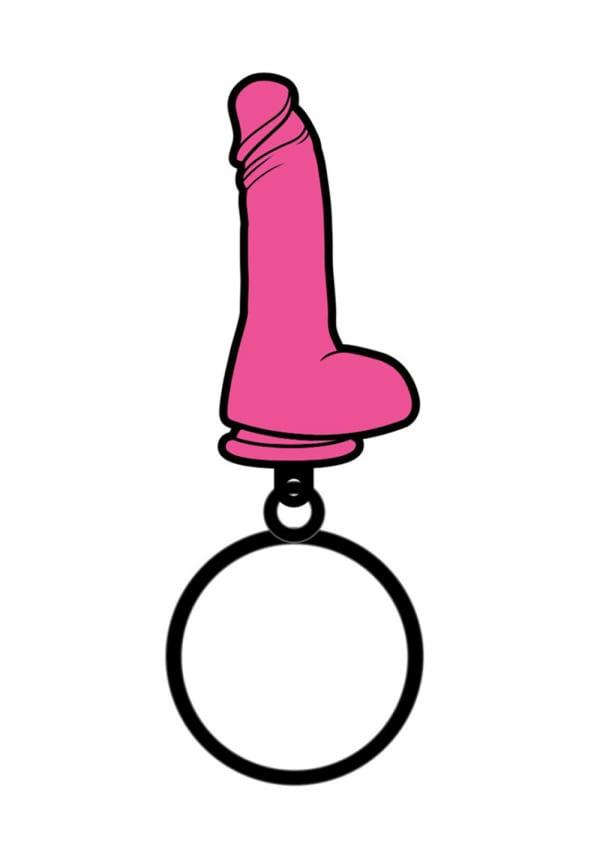 Gifts & Games | Pink Dildo Keychain Gifts & Games Gifts & Games