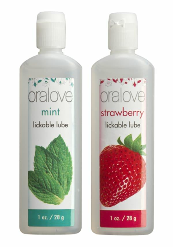 Lubricants | Oralove Dynamic Duo Lickable Lubes – Strawberry And Mint Lubricants Lubricants