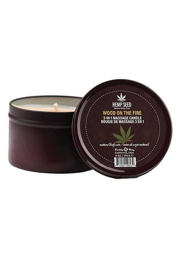 Sensual Products | Earthly Body 2023 Holiday 3-In-1 Massage Candle – Wood On The Fire Sensual Products Sensual Products