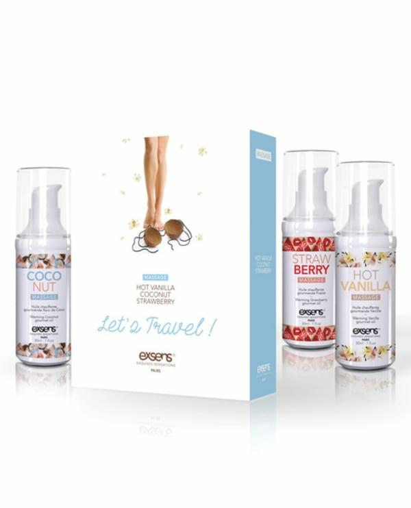 Sensual Products | Exsens Of Paris Let’s Travel Massage Oil Set Sensual Products Sensual Products