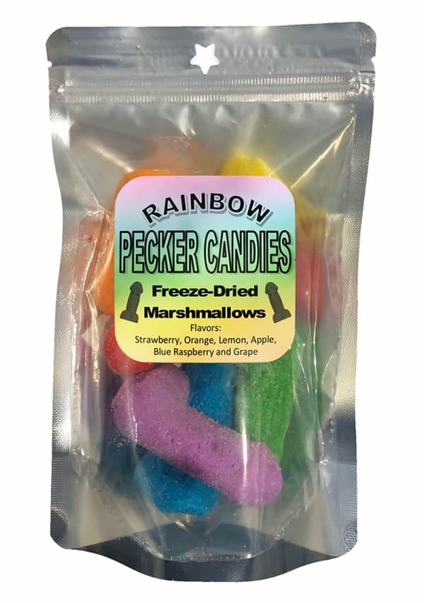 Sensual Products | Freeze Dried Marshmallow Rainbow Pecker Candies Sensual Products Sensual Products