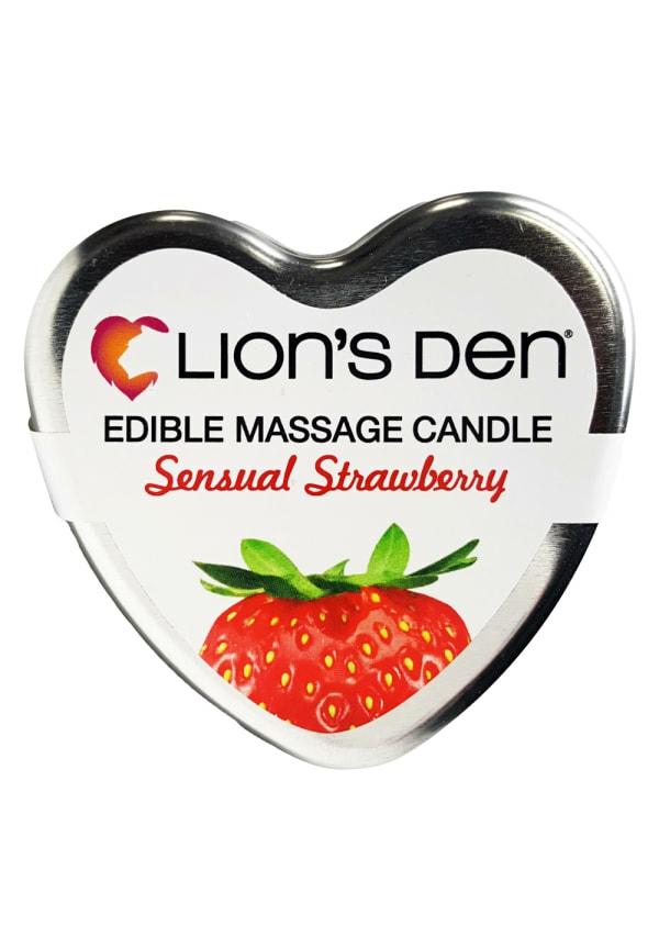 Sensual Products | Lion’s Den Strawberry Scented Massage Candle Sensual Products Sensual Products