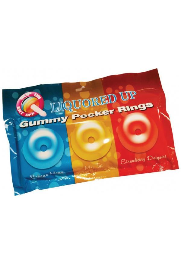 Sensual Products | Liquored Up Gummy Pecker Rings Sensual Products Sensual Products