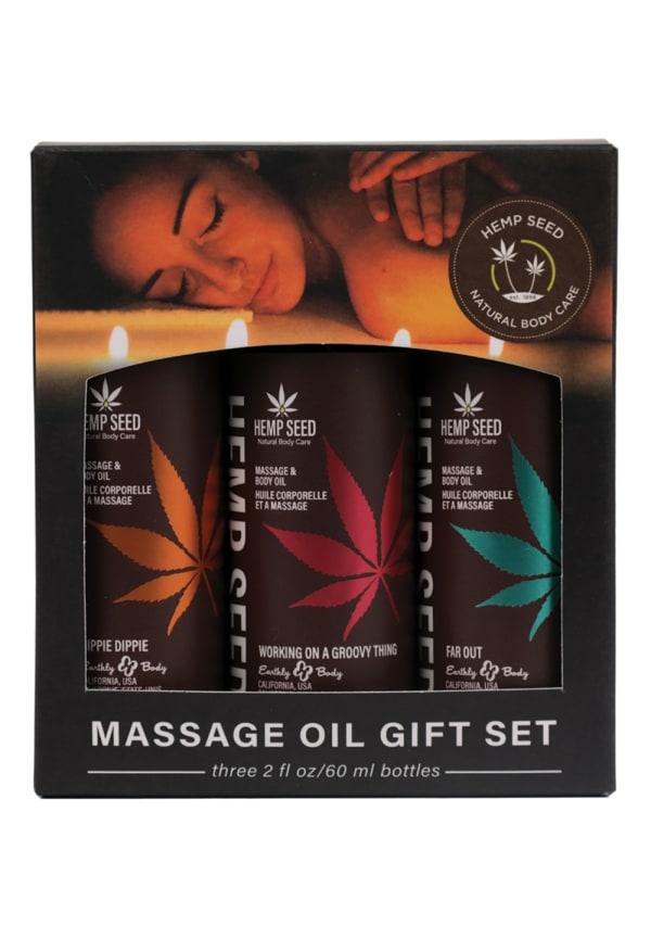 Sensual Products | Summer 2024 Hemp Seed Massage Oil Gift Set Sensual Products Sensual Products