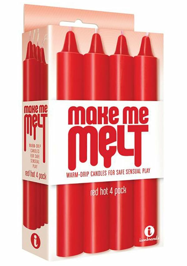 Sensual Products | The 9’s Make Me Melt Drip Candles-Red Hot (4-Pack) Sensual Products Red