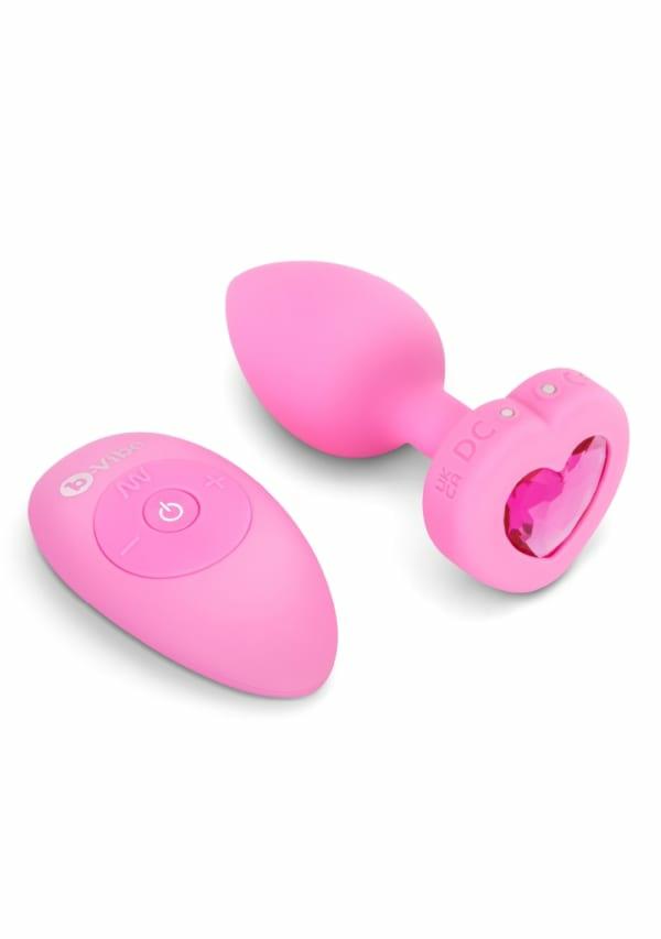 Anal Toys | Vibrating Remote Heart Plug Anal Toys Anal Toys