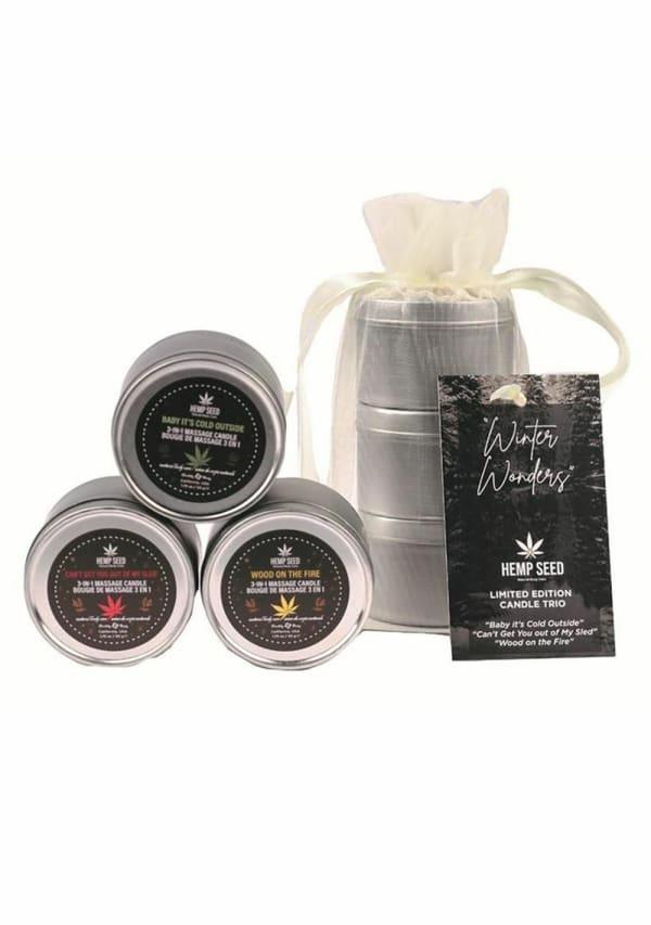 Sensual Products | Earthly Body 2023 Holiday 3-In-1 Candle Trio Gift Set Sensual Products Sensual Products