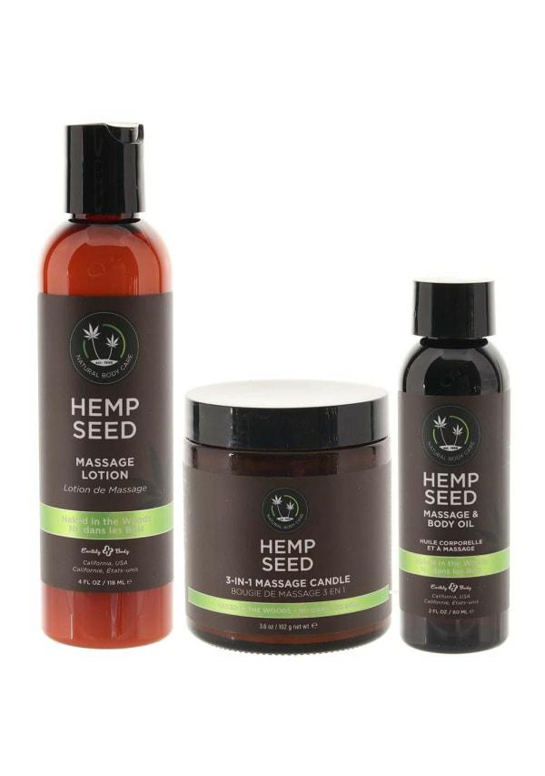 Sensual Products | Earthly Body Holiday/Valentines Hemp Seed Massage In A Box – Naked In The Woods Sensual Products Sensual Products